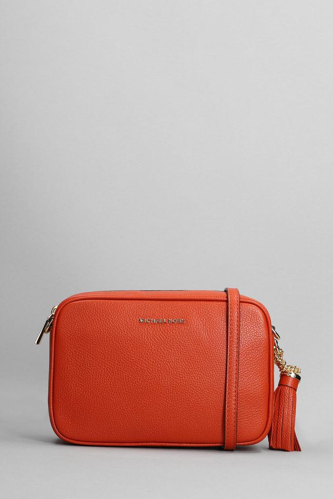 MICHAEL Michael Kors Ginny Shoulder Bag In Orange Leather商品第1张图片规格展示