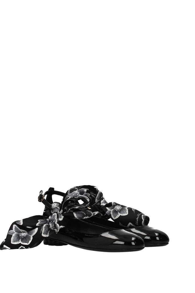 商品Salvatore Ferragamo|Ballet flats cefalu Patent Leather Black,价格¥2196,第2张图片详细描述