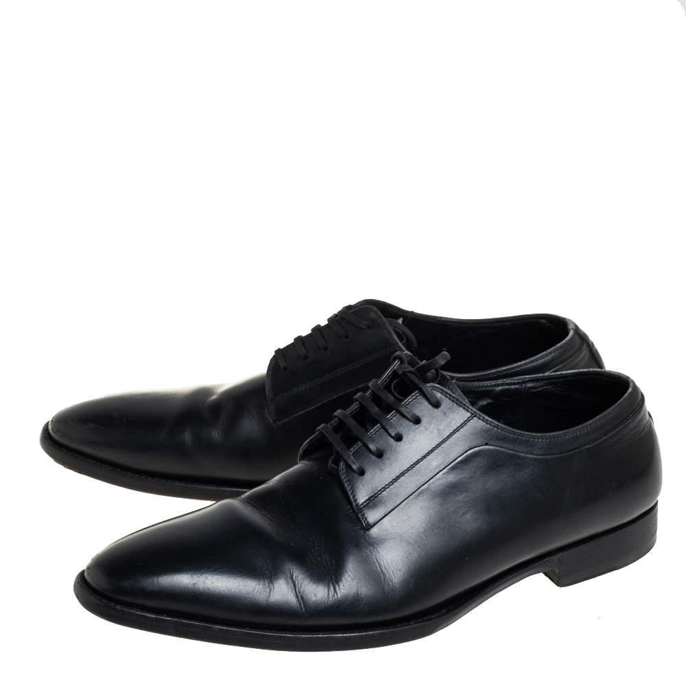 商品[二手商品] Dior|Dior Black Leather Oxfords Size 41,价格¥2069,第6张图片详细描述