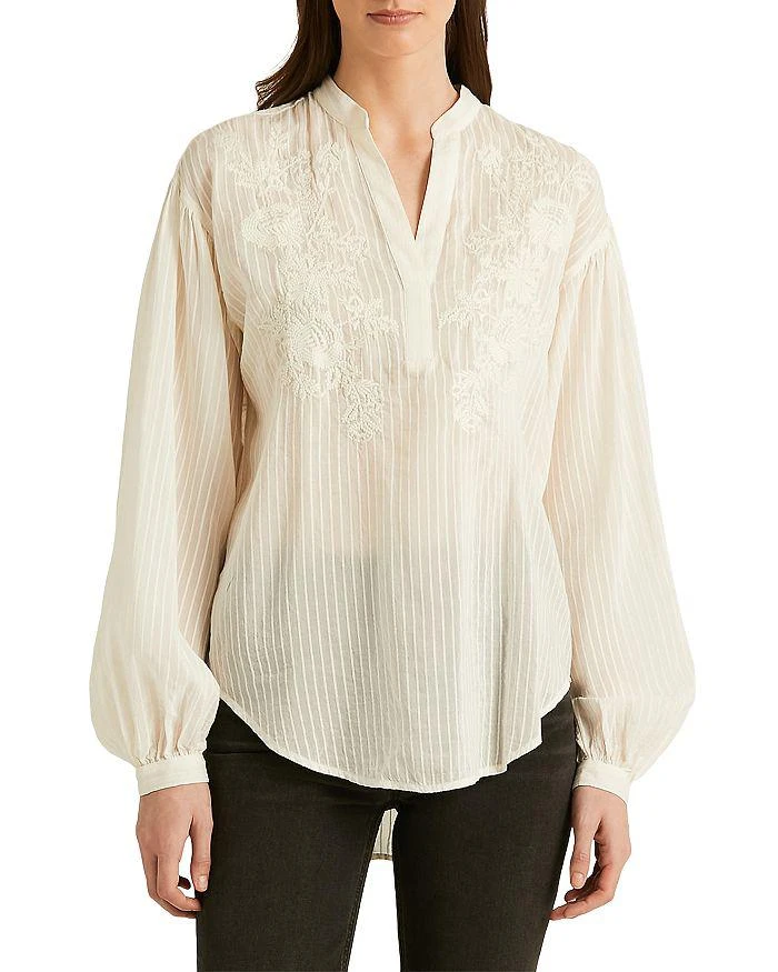 商品Ralph Lauren|Embroidered Blouse,价格¥543,第1张图片