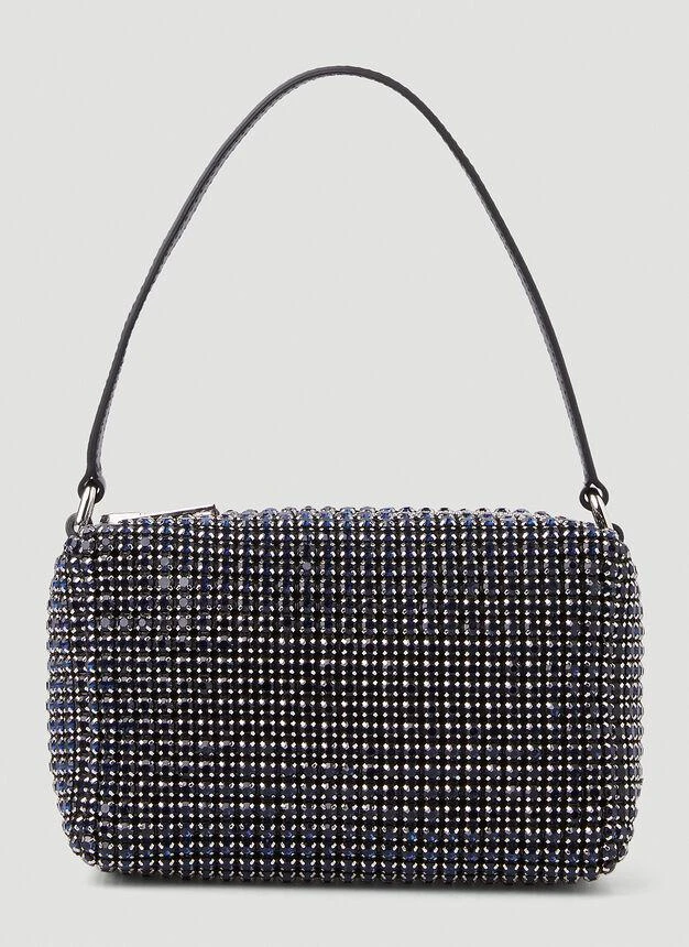 商品Alexander Wang|Heiress Medium Pouch Shoulder Bag in Blue,价格¥6046,第3张图片详细描述