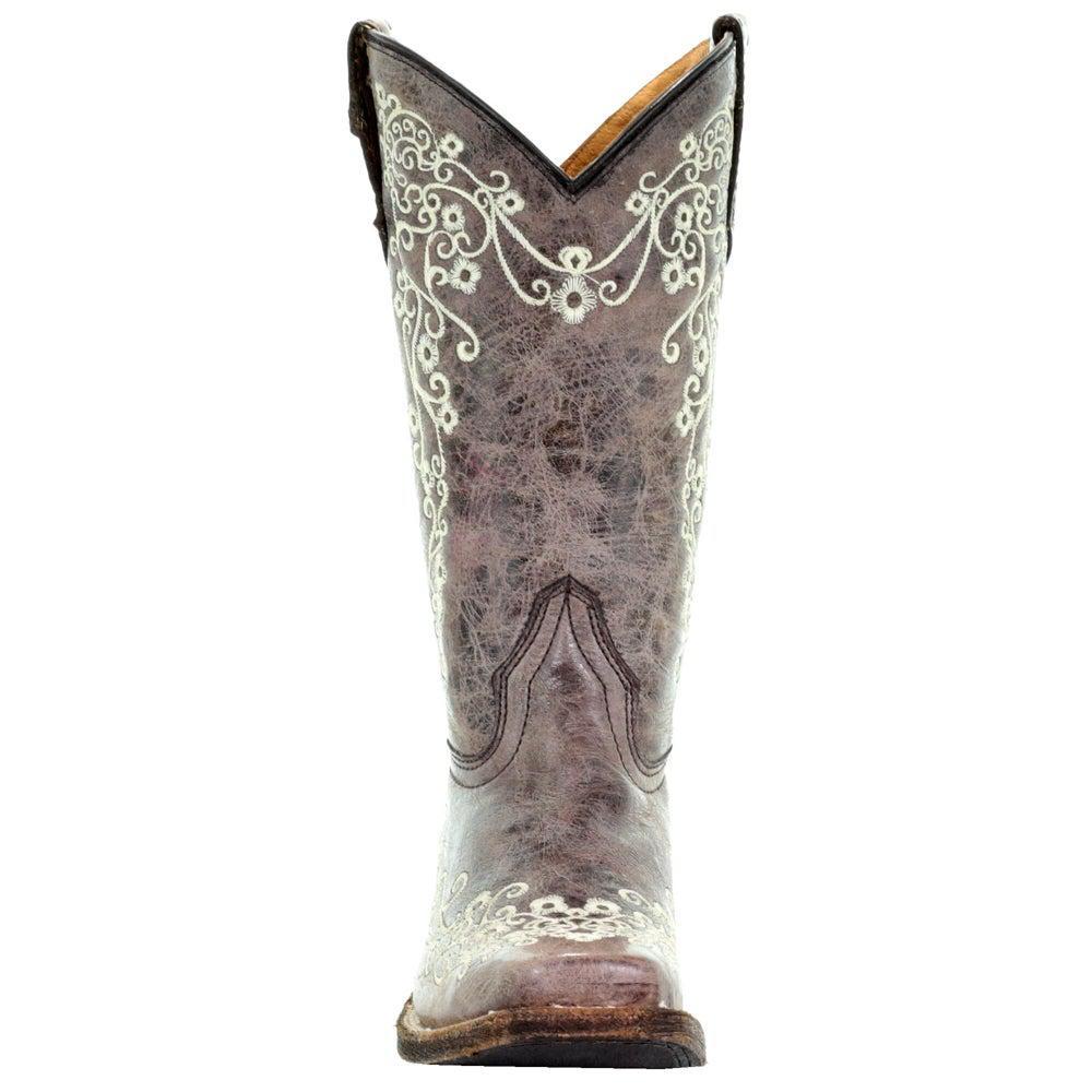 商品Corral Boots|A2980 Embroidery Square Toe Cowboy Boots,价格¥888,第7张图片详细描述