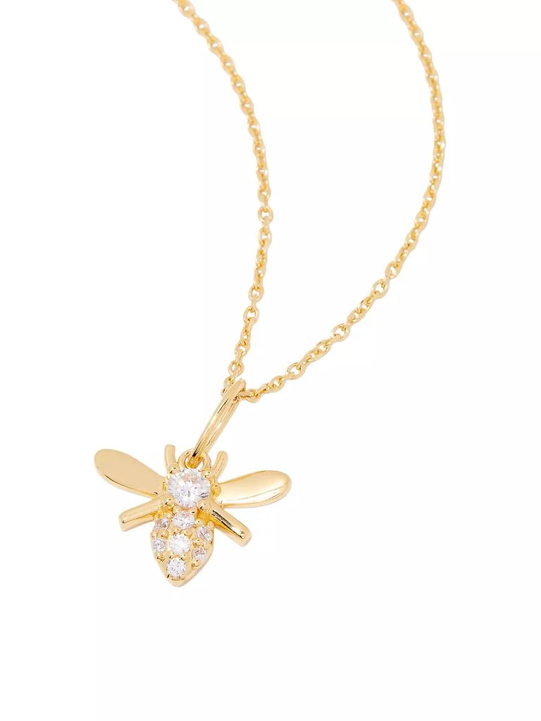 商品brook & york|Adeline 14K-Yellow-Gold Vermeil & Cubic Zirconia Bee Pendant Necklace,价格¥825,第3张图片详细描述