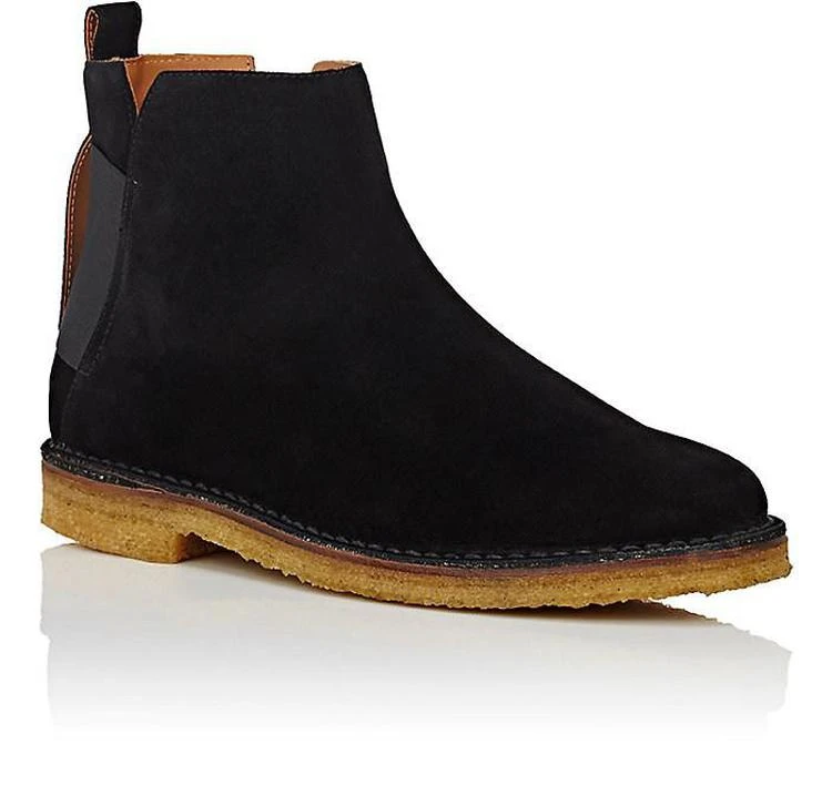 商品Barneys New York|Elastic-Detailed Suede Jodhpur Boots,价格¥358,第2张图片详细描述