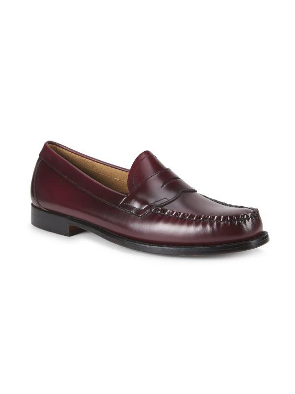 商品G.H. Bass|Logan Leather Penny Loafers,价格¥637,第2张图片详细描述