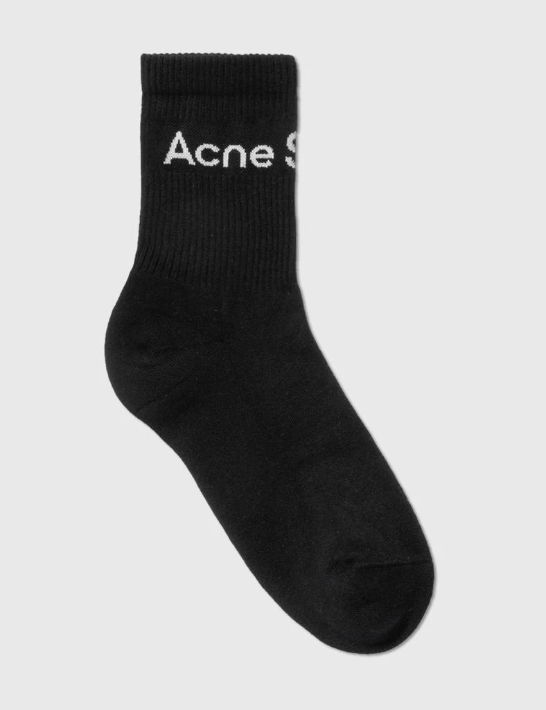 商品Acne Studios|Ribbed Logo Socks,价格¥455,第5张图片详细描述