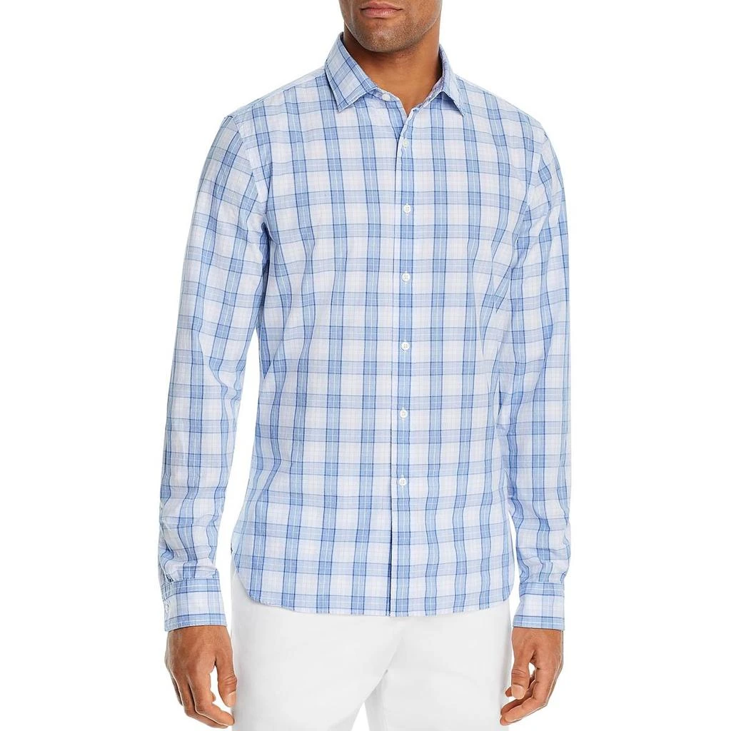 商品The Men's Store|The Men's Store Mens Classic Fit Check Button-Down Shirt,价格¥92,第1张图片