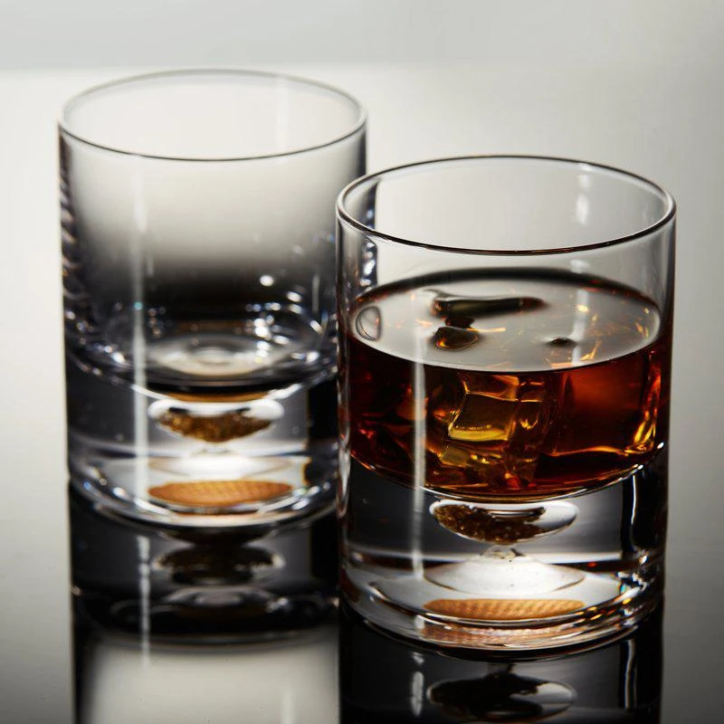 商品Berkware|Lowball Whiskey Glasses With Unique Embedded,价格¥302,第2张图片详细描述