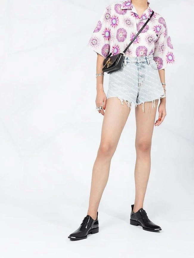 商品Alexander Wang|ALEXANDER WANG WOMEN BITE HIGH RISE SHORTS,价格¥1016,第1张图片