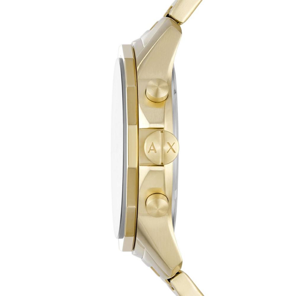 Men's Chronograph Gold-Tone Stainless Steel Bracelet Watch 44mm商品第4张图片规格展示