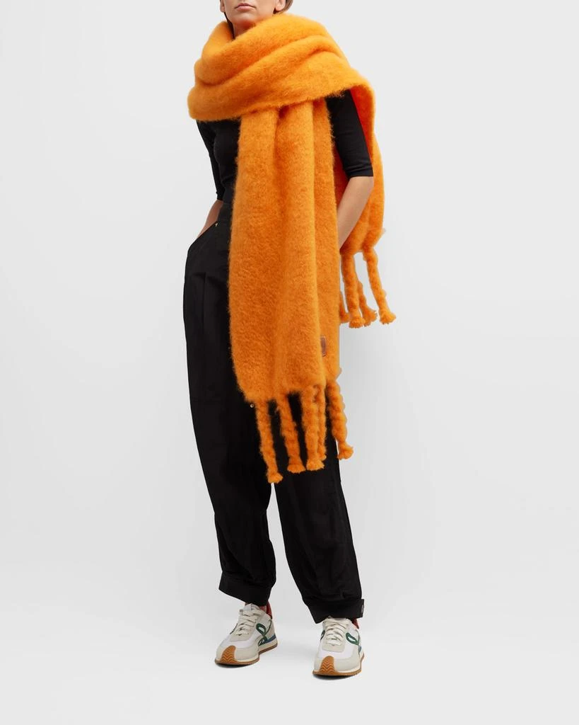 商品Loewe|Fringe Mohair-Wool Scarf,价格¥2534,第1张图片