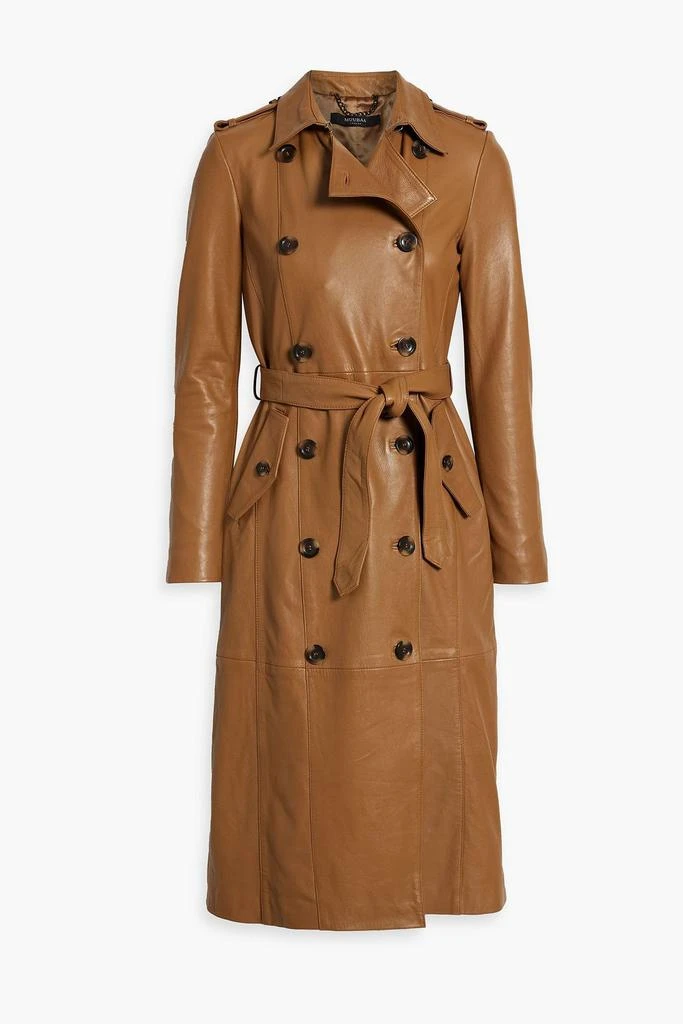 商品Muubaa|Belted leather trench coat,价格¥3554,第1张图片