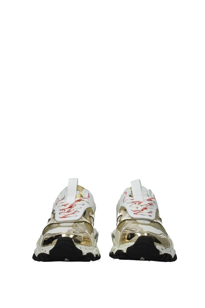 商品Valentino|Sneakers Leather Gold,价格¥3110,第3张图片详细描述