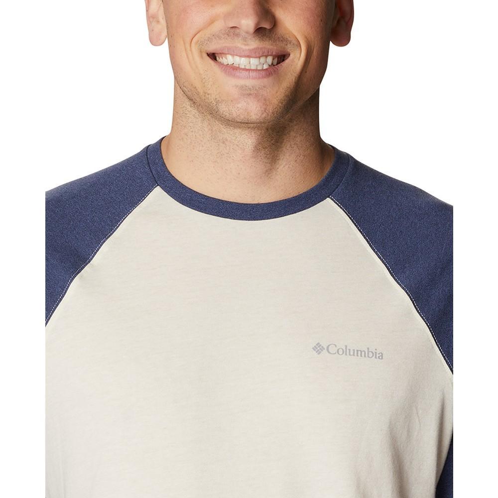 商品Columbia|Men's Thistletown Hills Colorblocked Logo Graphic Raglan-Sleeve Tech T-Shirt,价格¥185,第6张图片详细描述