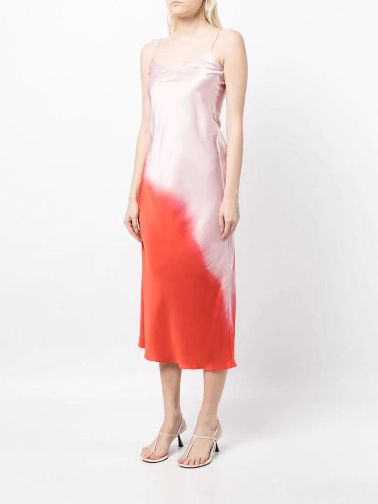 商品Alejandra Alonso Rojas|Dip Dye Satin Midi Slip Dress,价格¥8294,第5张图片详细描述