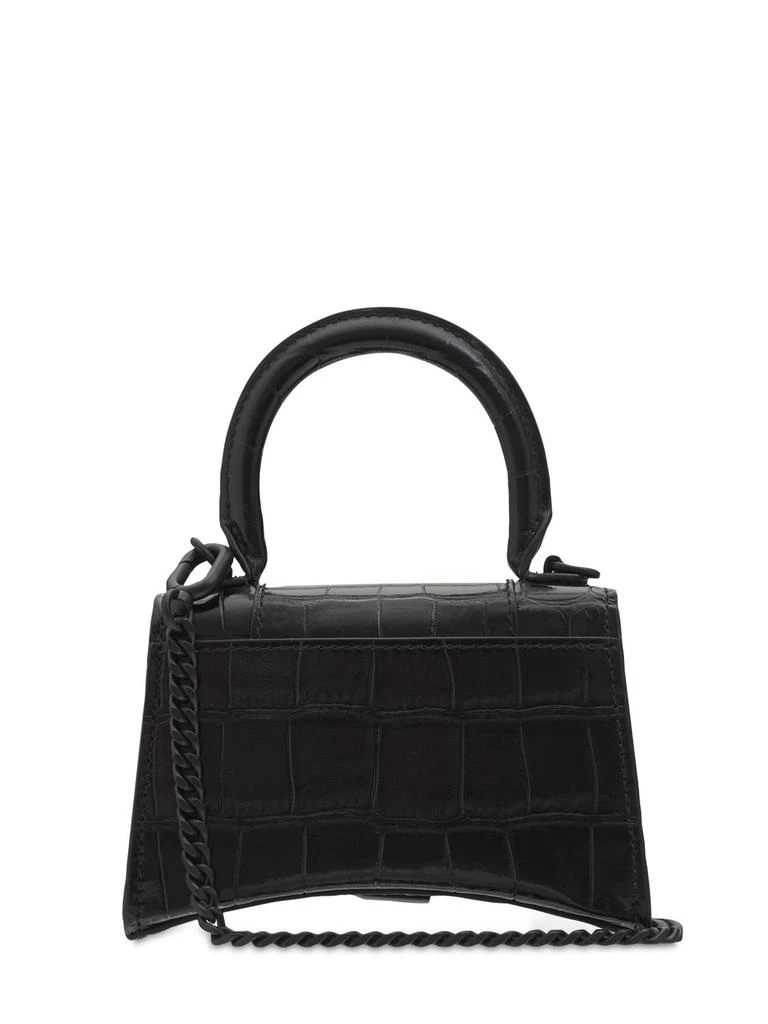 商品Balenciaga|Mini Hourglass Embossed Leather Bag,价格¥11882,第5张图片详细描述