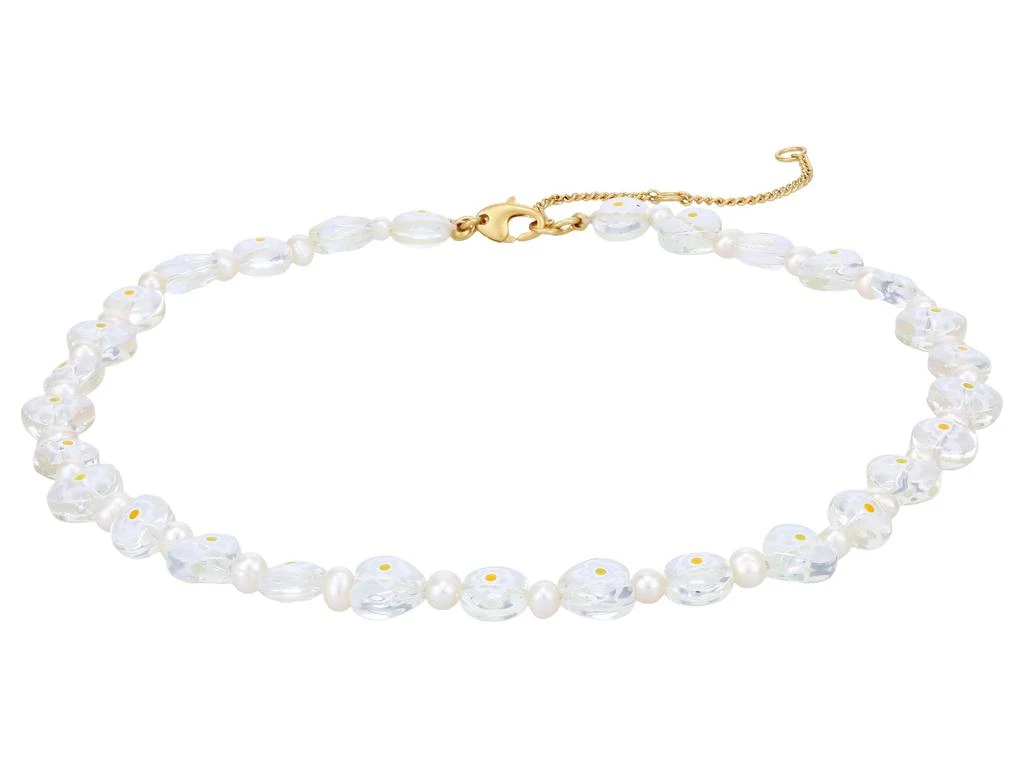 商品Madewell|Daisy-Printed Glass Beaded Choker Necklace,价格¥280,第1张图片