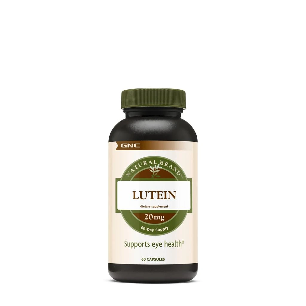 商品GNC|Gnc Natural Brand Lutein 20mg, 60 Capsules, Supports Eye Health,价格¥209,第1张图片