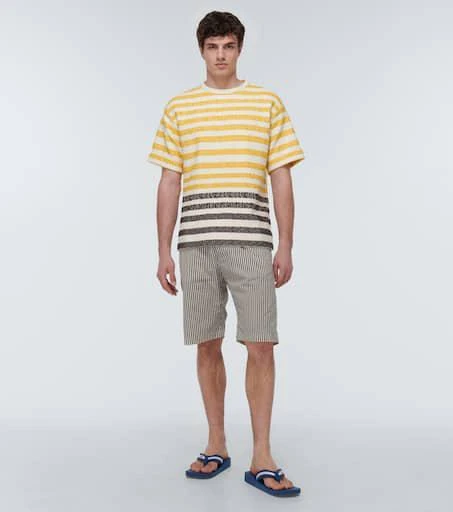 商品Kenzo|Logo striped thong sandals,价格¥1126,第2张图片详细描述