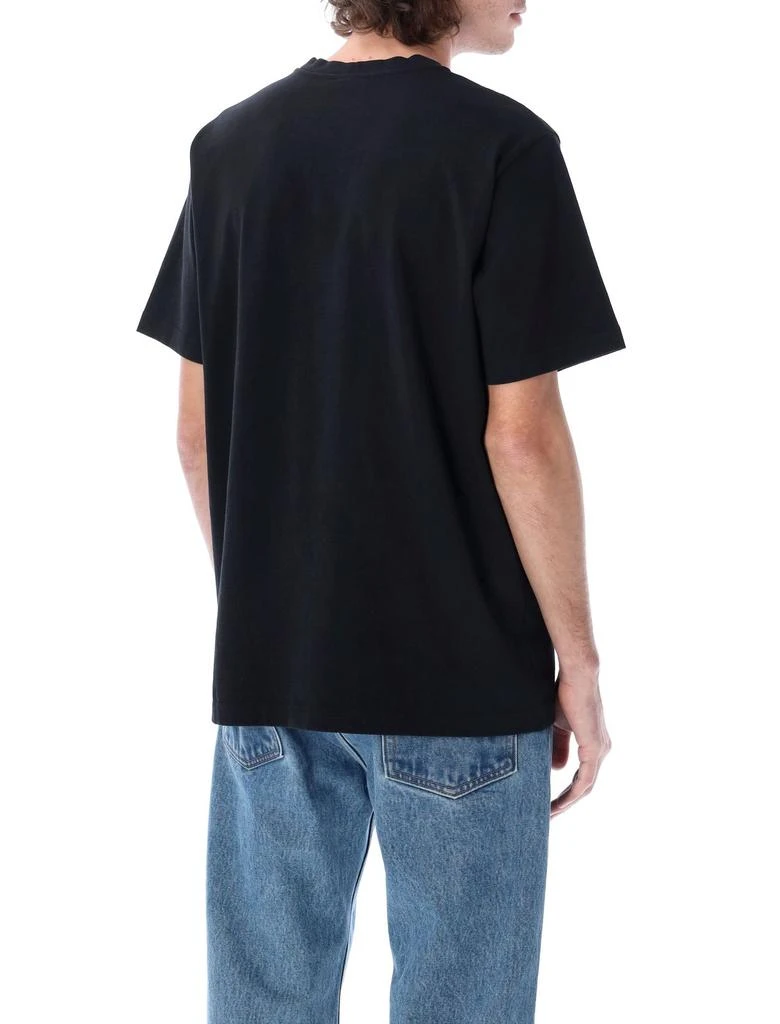 商品Helmut Lang|Helmut Lang Flocked Logo Crewneck T-Shirt,价格¥618,第4张图片详细描述