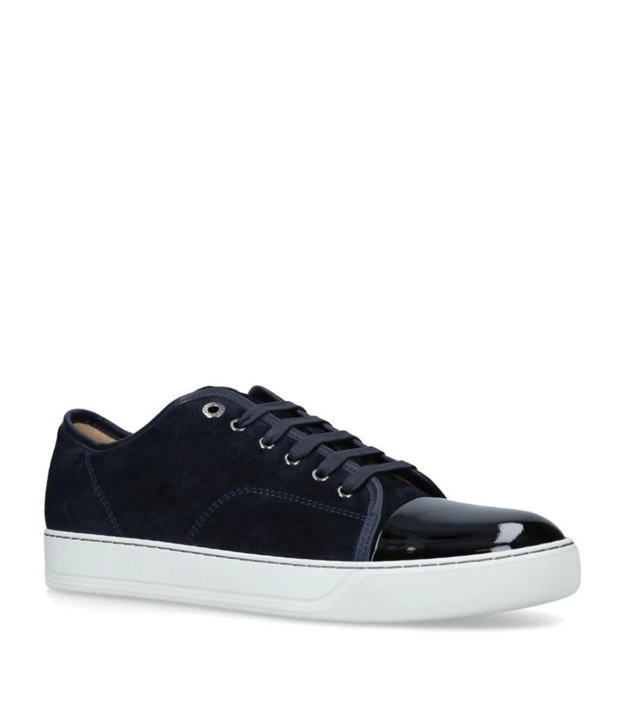 商品Lanvin|Leather Cap-Toe Sneakers,价格¥3274,第1张图片