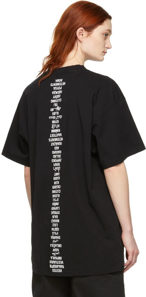 商品Vetements|Black Translated T-Shirt 短袖,价格¥1742,第3张图片详细描述