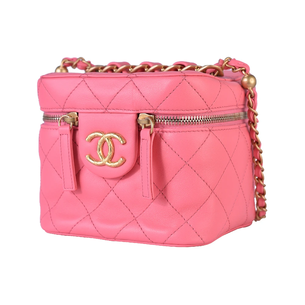 CHANEL 女士粉色小牛皮单肩包 AS3228-B08008-NH621 商品