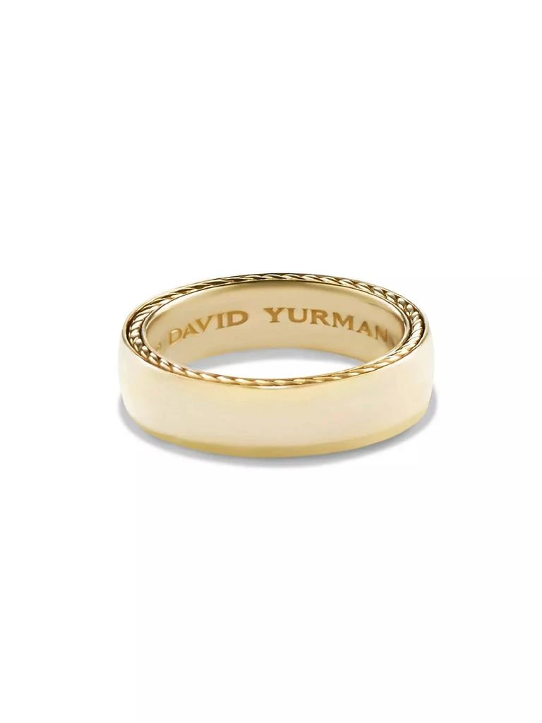 商品David Yurman|Streamline Band Ring In 18K Yellow Gold, 6mm,价格¥20742,第1张图片