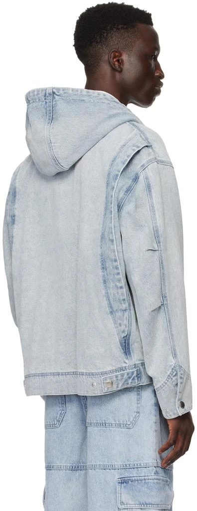 商品Solid Homme|Blue Hood Denim Jacket,价格¥5705,第3张图片详细描述