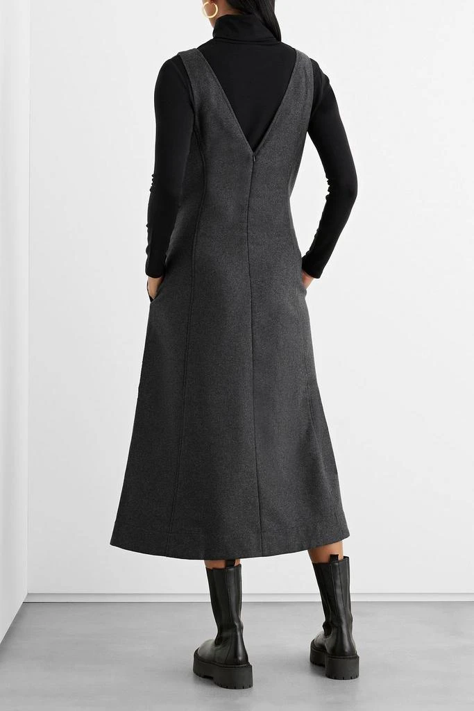 商品IRIS & INK|Holly recycled wool-flannel midi dress,价格¥1101,第4张图片详细描述