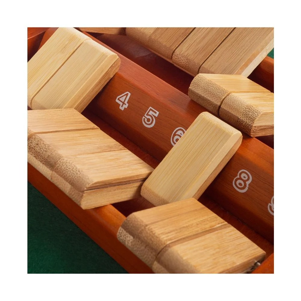 商品Trademark Global|Hey Play Shut The Box Game - Classic 9 Number Wooden Set With Dice Included-Old Fashioned, 2 Player Thinking Strategy Game For Adults And Children,价格¥256,第3张图片详细描述