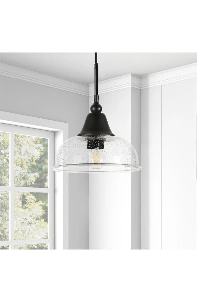 商品ADDISON AND LANE|Magnolia Blackened Bronze Finish & Seeded Glass Pendant,价格¥601,第2张图片详细描述
