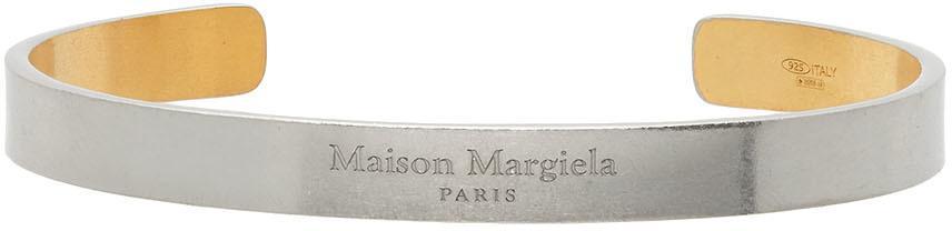 商品MAISON MARGIELA|Silver Palladio Logo Bracelet,价格¥3985,第1张图片