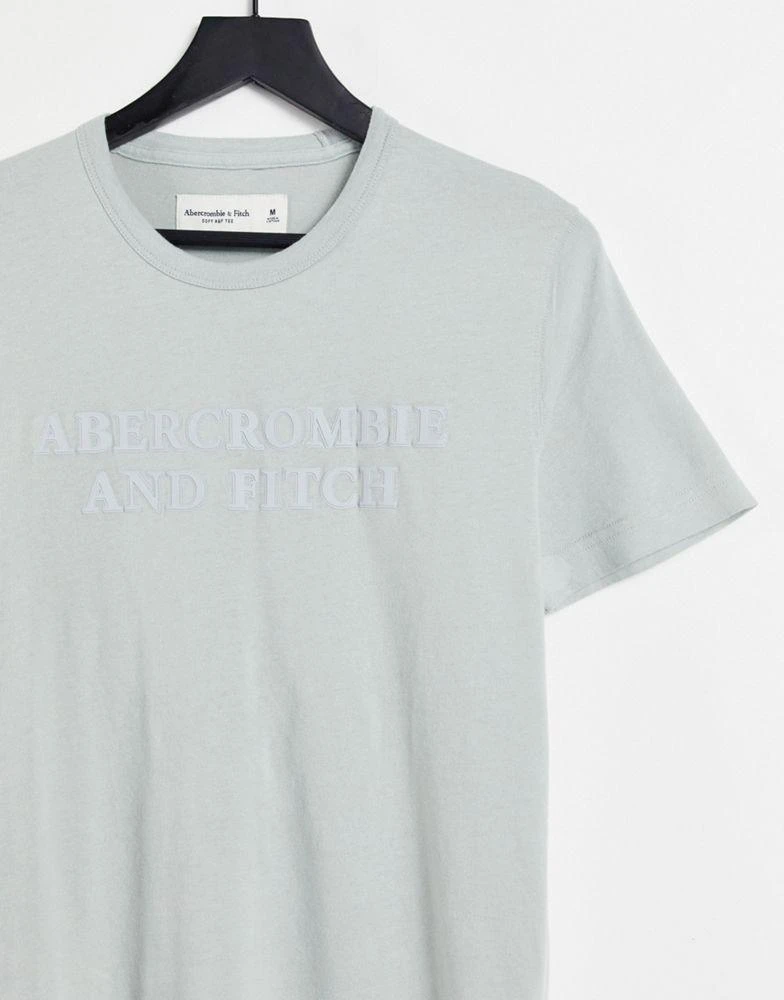 商品Abercrombie & Fitch|Abercrombie & Fitch tech tonal front logo t-shirt in green,价格¥106,第4张图片详细描述