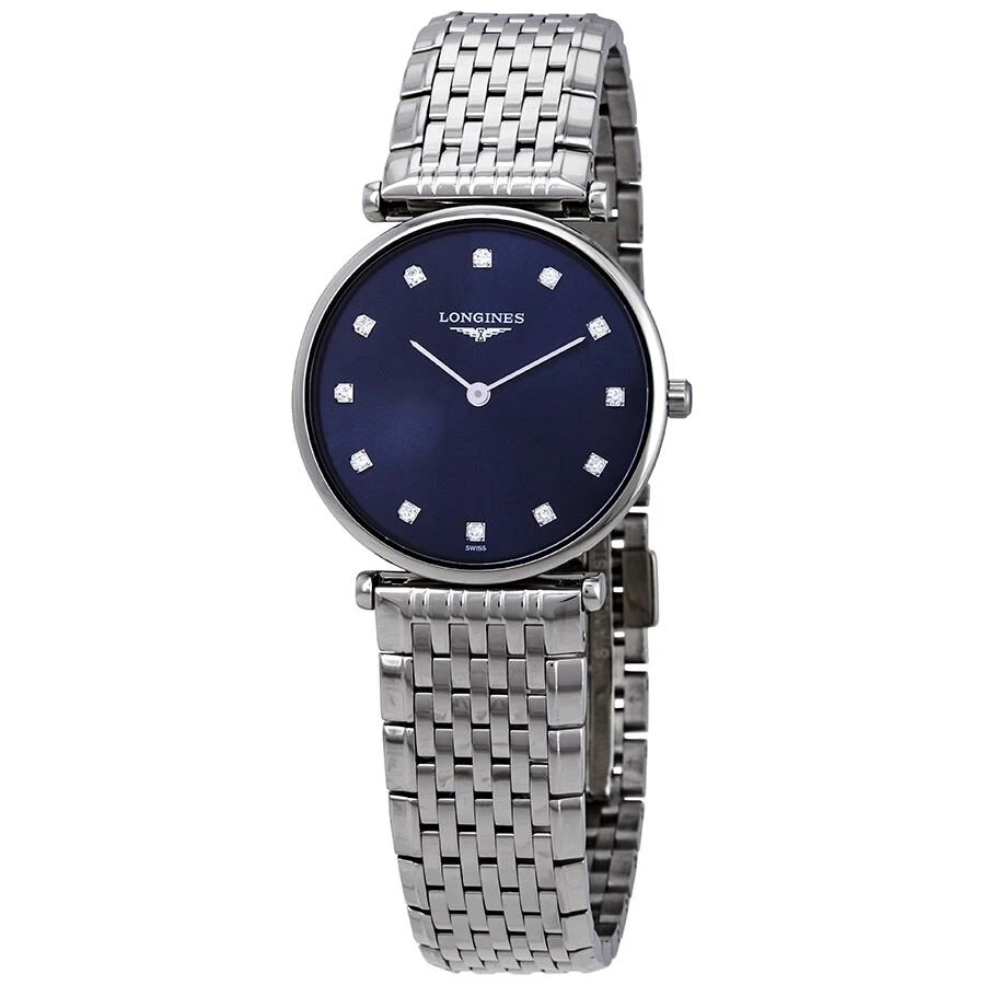 商品Longines|La Grande Classique Sunray Blue Diamond Dial Ladies Watch L4.512.4.97.6,价格¥7686,第1张图片