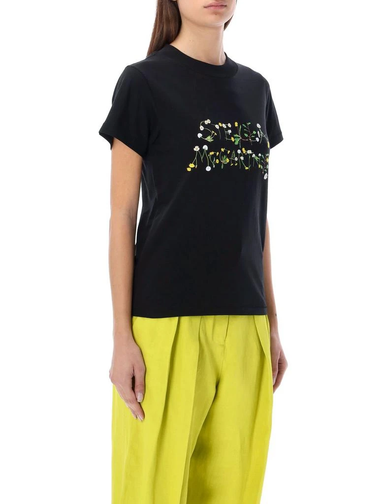 商品Stella McCartney|Stella McCartney Dandelion Logo Printed Crewneck T-Shirt,价格¥1202,第5张图片详细描述