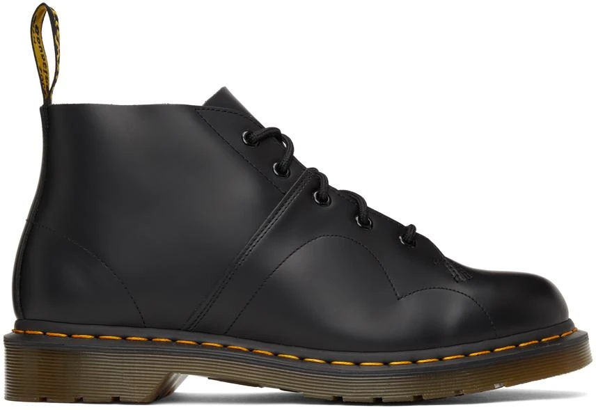 商品Dr. Martens|Black Leather Church Boots,价格¥297,第1张图片