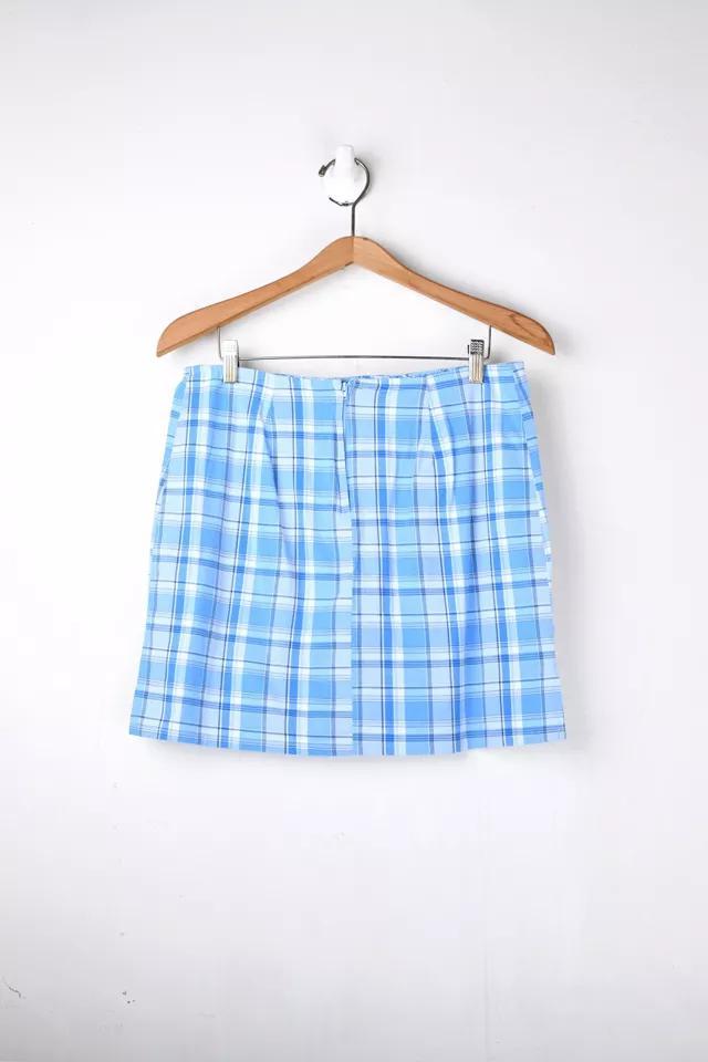 商品Urban Outfitters|Vintage Y2k Blue Plaid Mini Skirt,价格¥694,第5张图片详细描述