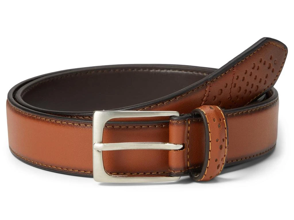 商品Florsheim|Full Grain Leather Belt with Wing Tip Style Tail 32mm,价格¥278,第1张图片