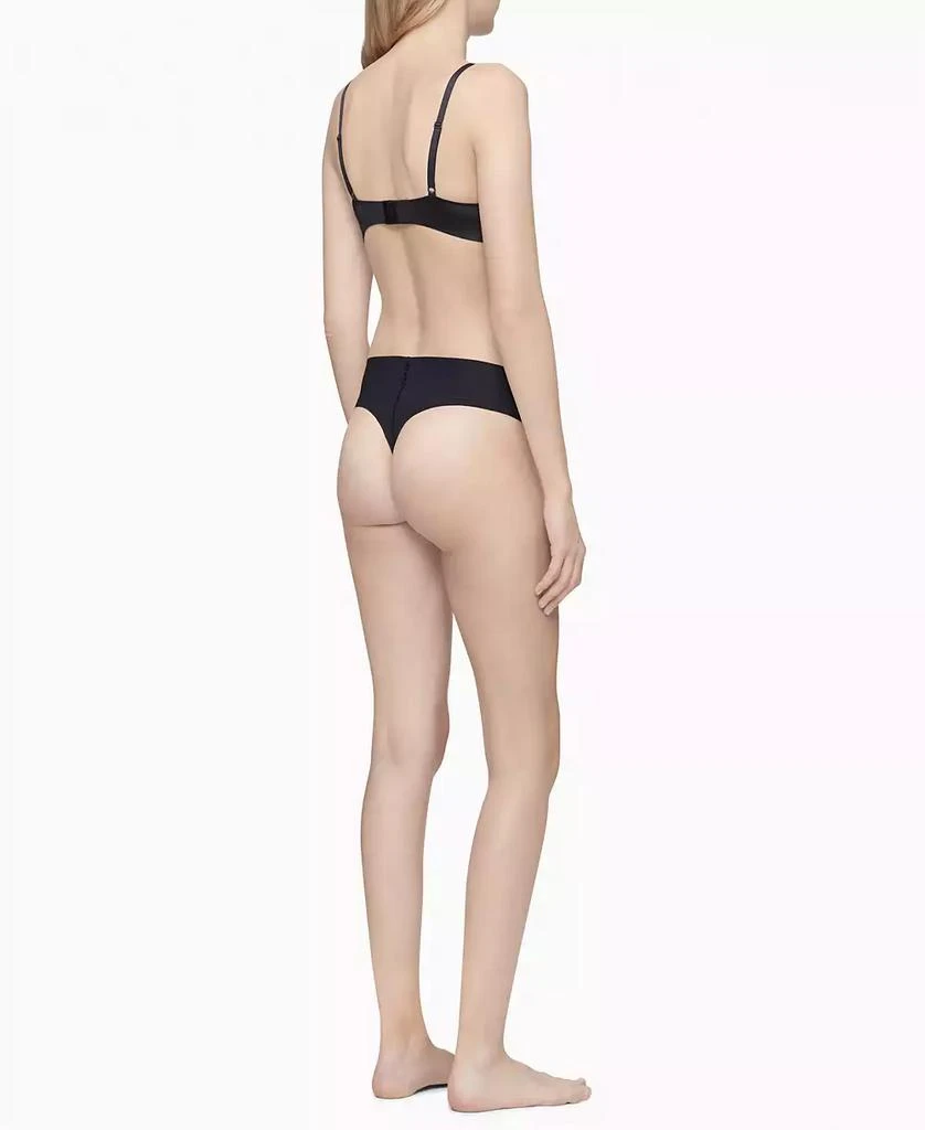 商品Calvin Klein|Women's Invisibles High-Waist Thong Underwear QD3864,价格¥80,第2张图片详细描述