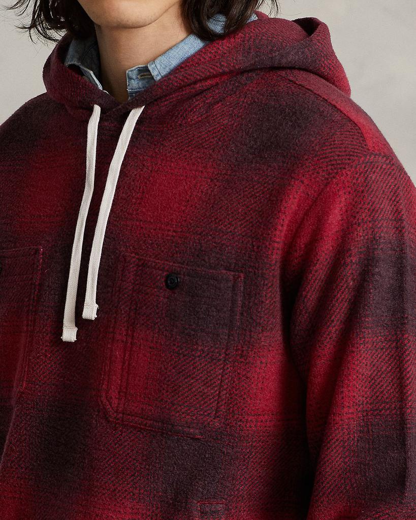 Plaid Brushed-Back Fleece Hoodie商品第4张图片规格展示