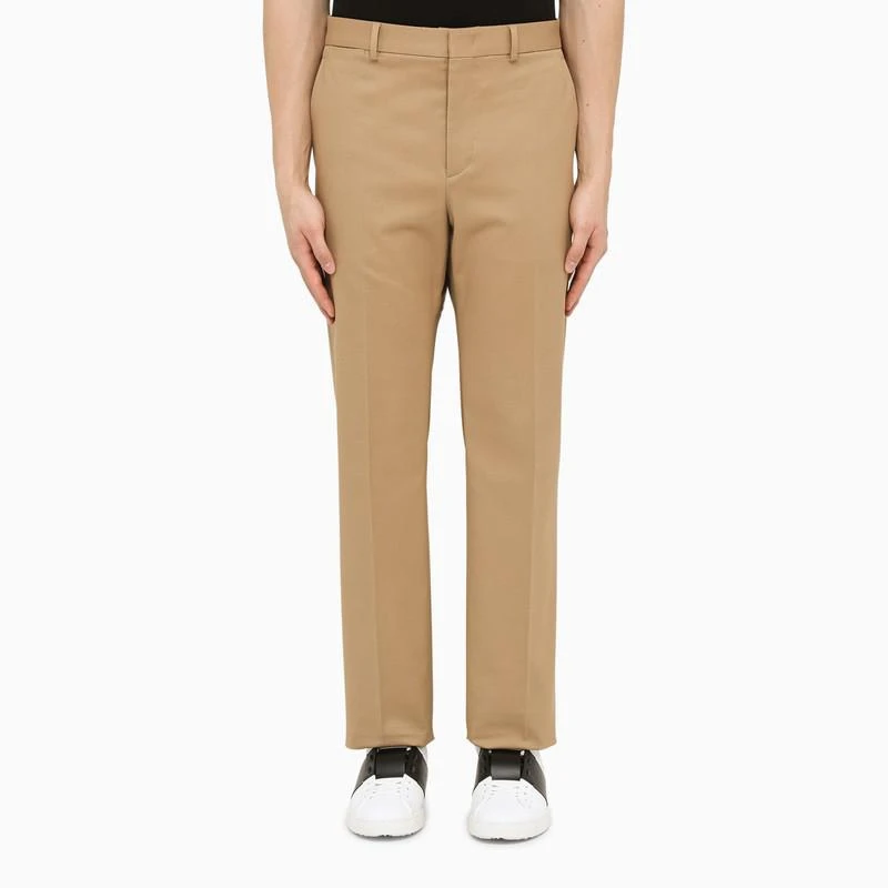 商品Valentino|Beige cotton regular trousers,价格¥2023,第1张图片