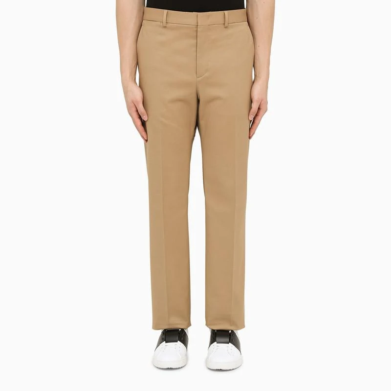 商品Valentino|Beige cotton regular trousers,价格¥2060,第1张图片