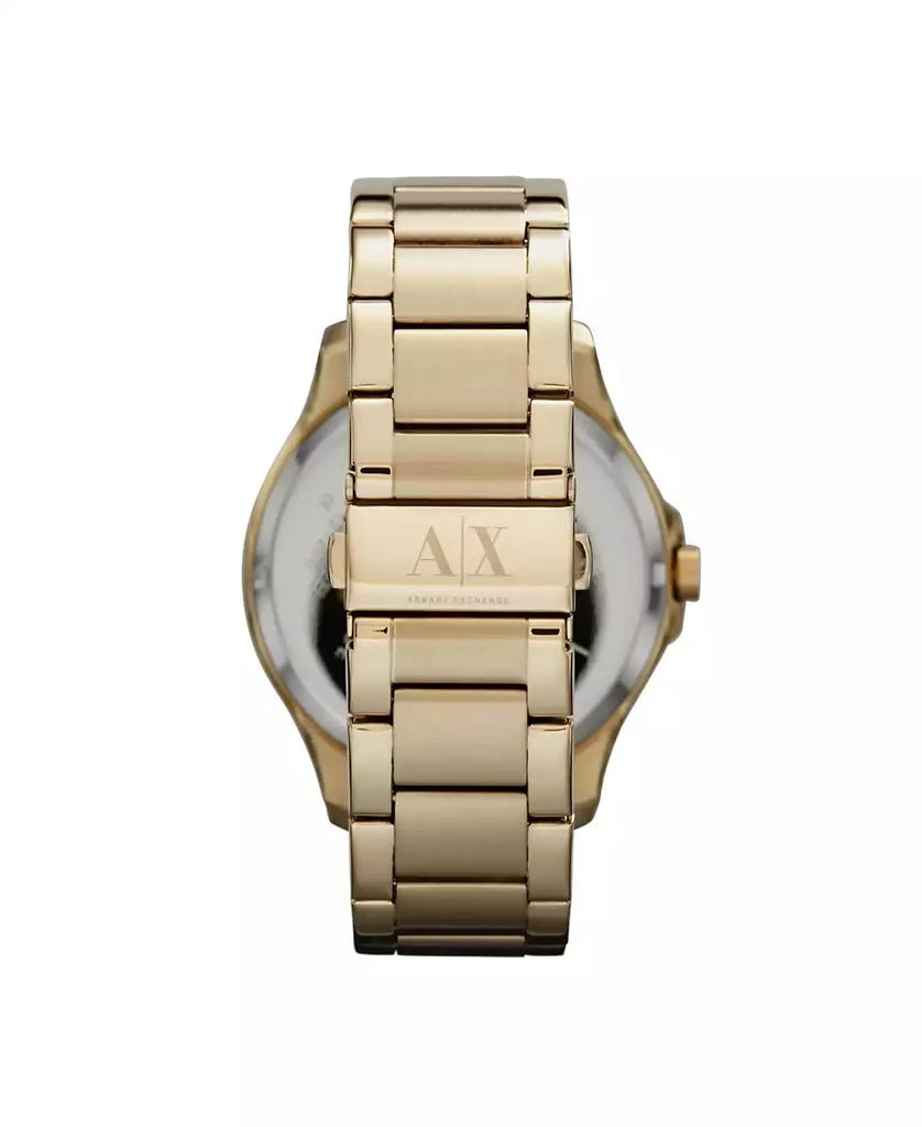 商品Armani Exchange|Men's Multi-function Gold Tone Stainless Steel Bracelet Watch 46mm,价格¥1634,第2张图片详细描述