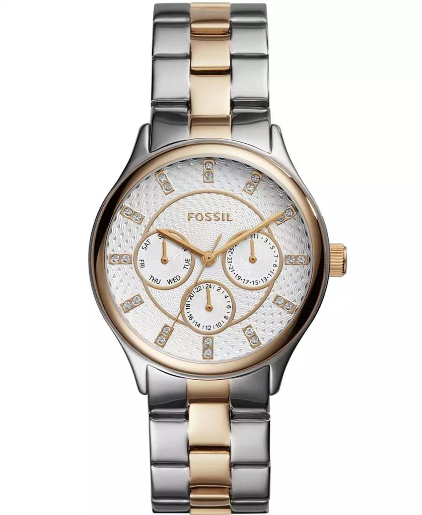 商品Fossil|Women's Modern Sophisticate Multifunction Two Tone Stainless Steel Watch 36mm,价格¥958,第1张图片