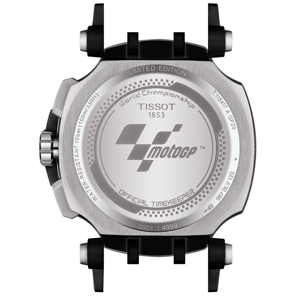 商品Tissot|Men's Swiss Chronograph T-Race MotoGP 2020 Black Rubber Strap Watch 48mm - Limited Edition,价格¥2763,第6张图片详细描述
