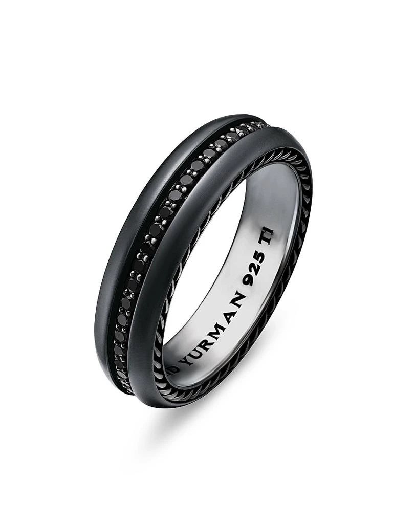 商品David Yurman|Streamline Band Ring in Black Titanium,价格¥11462,第3张图片详细描述