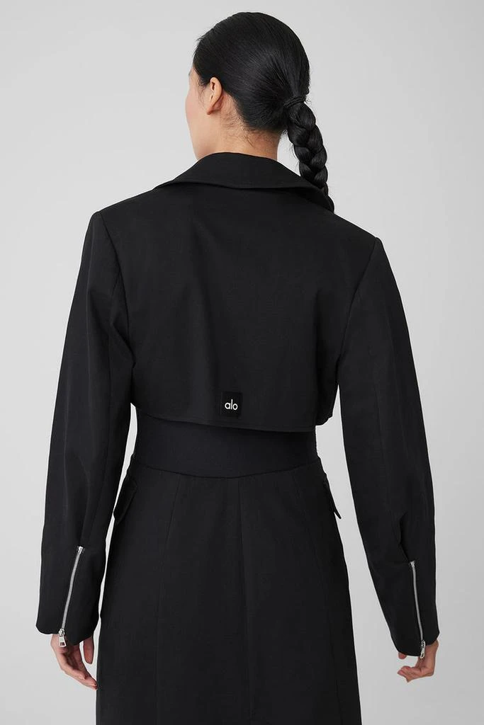 商品Alo|Formation Trench Coat - Black,价格¥2127,第4张图片详细描述