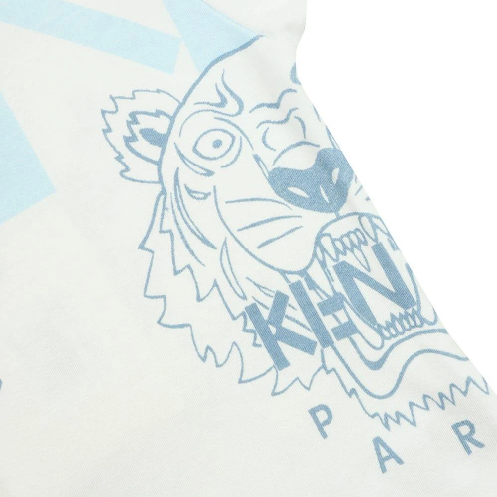 商品Kenzo|White & Pale Blue T Shirt & Trousers Set,价格¥397,第3张图片详细描述