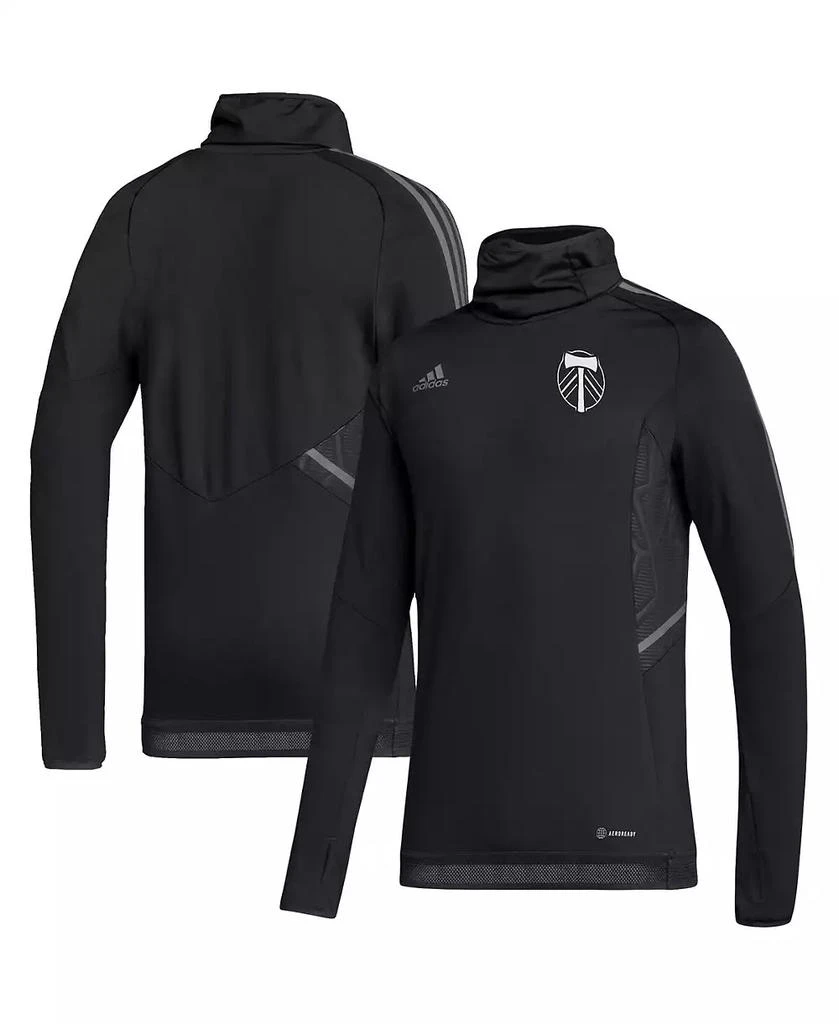 商品Adidas|Men's Black Portland Timbers COLD.RDY Raglan Warmup Pullover Jacket,价格¥605,第1张图片